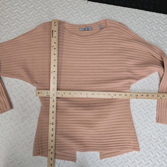 Vince Sweater Womens Small Tie Back Dolman Sleeve Cashmere Wool Peach Pink - Picture 8 of 12